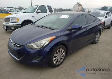2011 Hyundai Elantra Gls z USA, uszkodzony, nr VIN 5NPDH4AE6BH028340